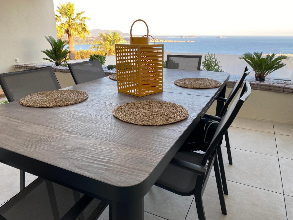 Superbe T2 44M2 - Grande Terrasse Vue Mer Panoramique Exceptionnelle Piscine - Parking Бандоль Экстерьер фото